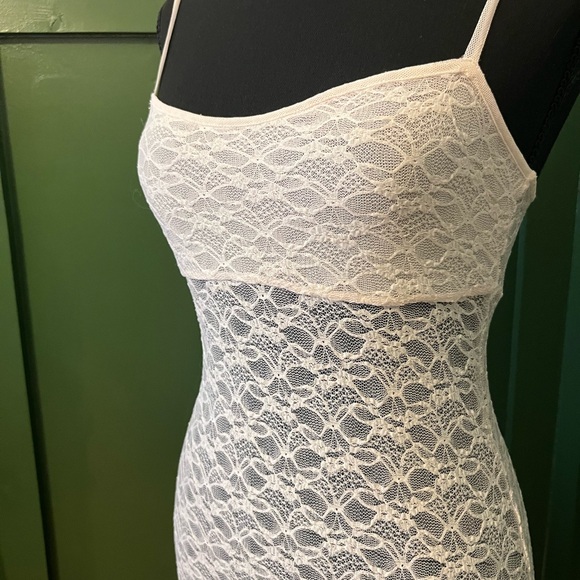 Bridal Lace Slip Maxi Dress with Spaghetti Straps - Picture 2 of 3